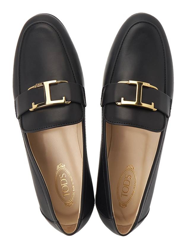 Tods T Timeless Leather Loafers Black - TOD'S - BALAAN 3