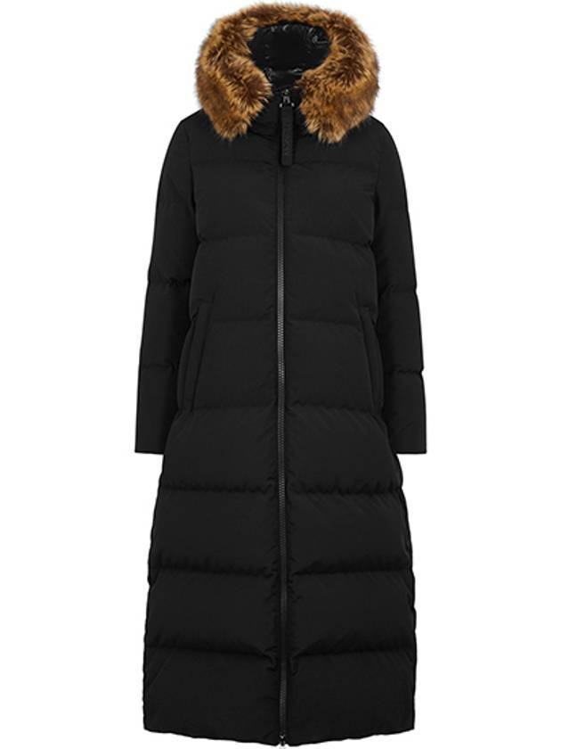 Women's Guimauve Hooded Long Padding Black - MONCLER - BALAAN 1