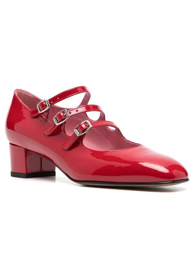 Carel Paris Red Leather Pumps - CAREL - BALAAN 2