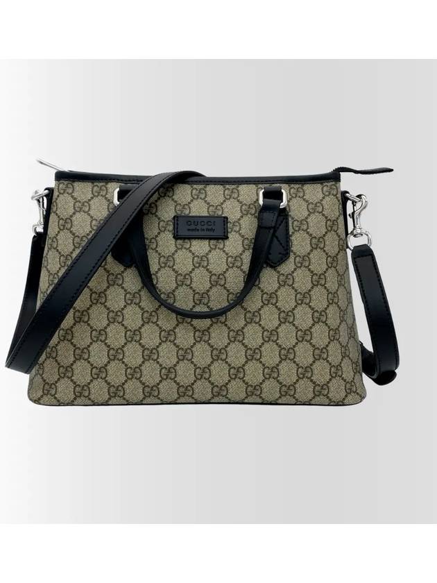 GG Supreme Canvas Small Tote Bag Cross 779867 - GUCCI - BALAAN 1