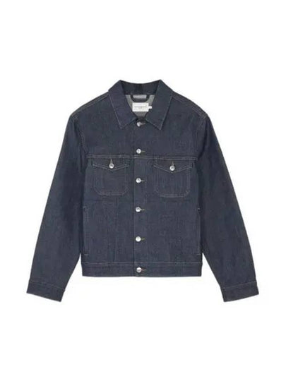 Trucker Denim Jacket Indigo - MAISON KITSUNE - BALAAN 2