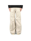 Flared Cargo Pants Beige - BALENCIAGA - BALAAN 1