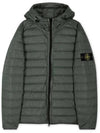 Loom Woven Chambers R Nylon Down TC Light Hoodie Down Jacket Green - STONE ISLAND - BALAAN 4