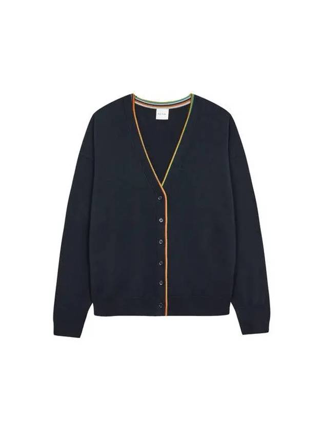 Women s Double Placket Wool Cardigan Navy - PAUL SMITH - BALAAN 1