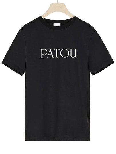 Logo Cotton Short Sleeve T-Shirt Black - PATOU - BALAAN 2