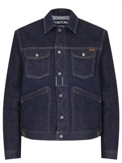 Icon Denim Jacket Navy - TOM FORD - BALAAN 2