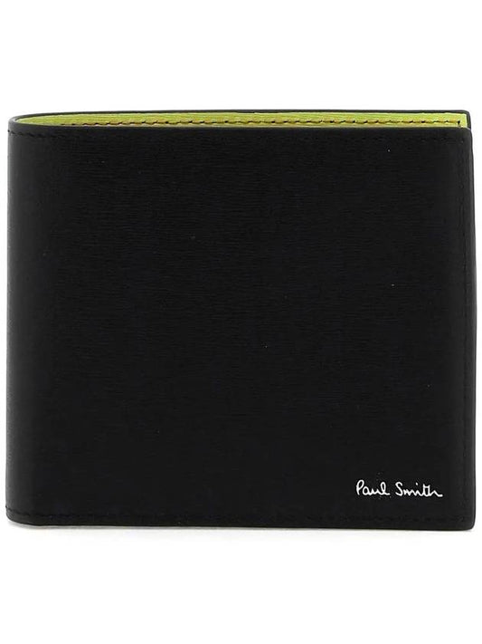 Men's Logo Striped Leather Bicycle Wallet Black - PAUL SMITH - BALAAN 2