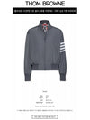 Poly Twill 4-Bar Oversized Knit Down Bomber Jacket Medium Grey - THOM BROWNE - BALAAN 3