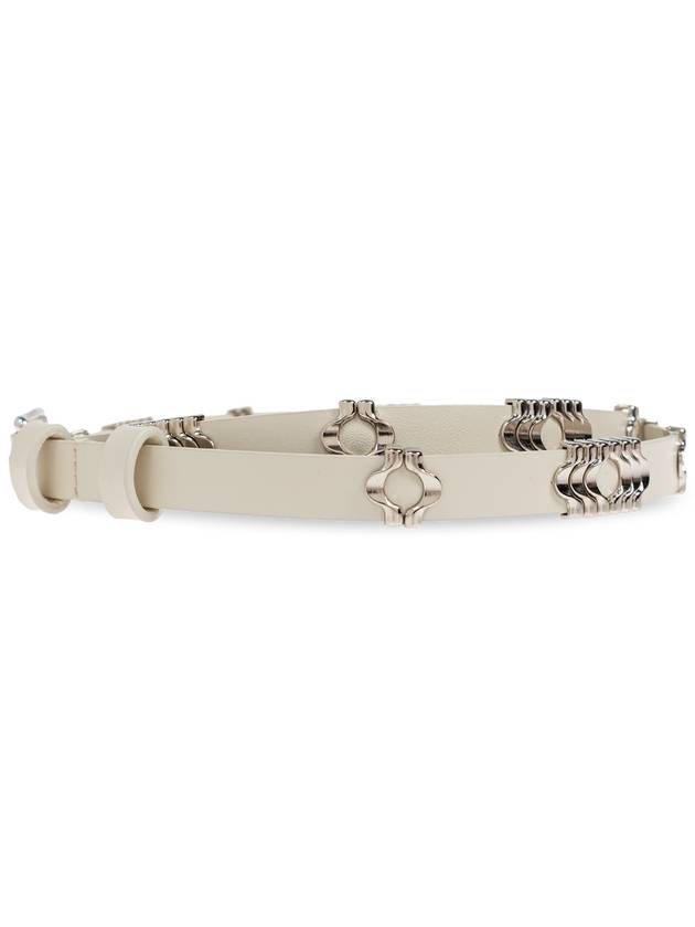 Isabel Marant Leather Belt Odena, Women's, Cream - ISABEL MARANT - BALAAN 3