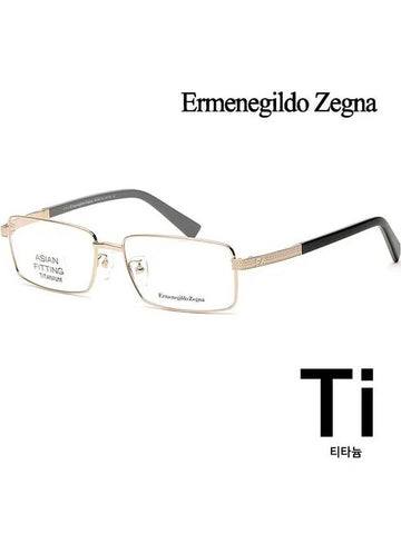 Zegna titanium glasses frame EZ5094D 032 gold Asian fit - ERMENEGILDO ZEGNA - BALAAN 1