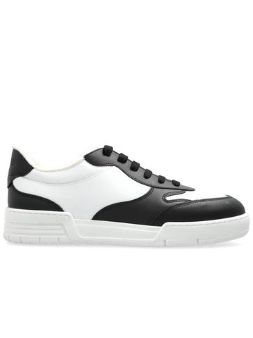 Moschino Leather Sneakers, Men's, White - MOSCHINO - BALAAN 1