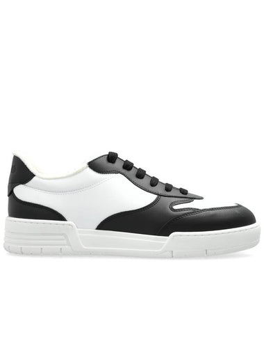 Moschino Leather Sneakers, Men's, White - MOSCHINO - BALAAN 1