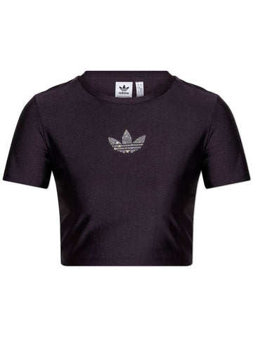 ADIDAS Originals Top With Shimmering Logo, Women's, Purple - ADIDAS ORIGINALS - BALAAN 1