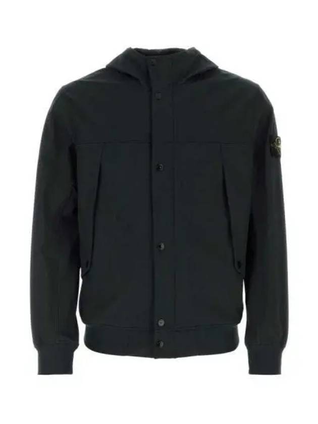 Light Soft Shell R E Dye Technology In Recycled Polyester Hooded Jacket Black - STONE ISLAND - BALAAN 2