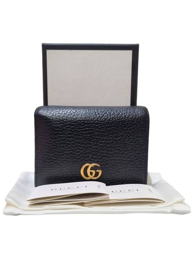 Women s 456126 GG Marmont Black Card Case Half Wallet - GUCCI - BALAAN 11