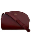 Demiloon Mini Half Moon Cross Bag Burgundy - A.P.C. - BALAAN.