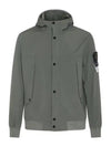 Light Soft Shell R E Dye Technology In Recycled Polyester Hooded Jacket Green - STONE ISLAND - BALAAN 2