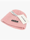 C40270 FADED PINK MELANGE Beanie - ACNE STUDIOS - BALAAN 3