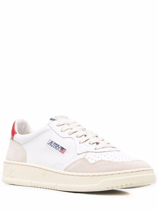 Medalist Low Top Sneakers Red White - AUTRY - BALAAN 3