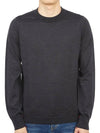 Back Stitch Crew Neck Wool Knit Top Charcoal - MAISON MARGIELA - BALAAN 2