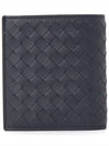 Intrecciato Half Wallet Navy - BOTTEGA VENETA - BALAAN 3