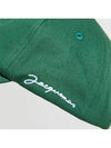 La Casquette Signature Baseball Cap Dark Green - JACQUEMUS - BALAAN 3