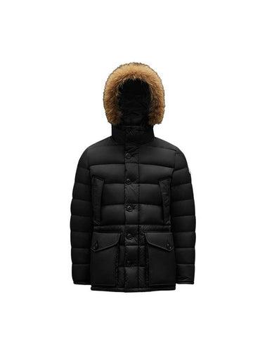 Cluny Hooded Fur Padding Black - MONCLER - BALAAN 1