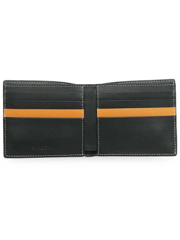 Monogram Print Half Wallet Black - BURBERRY - BALAAN 4