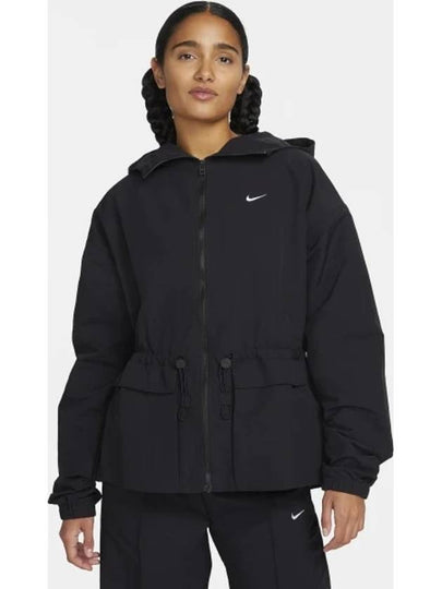 NSW Everything Woven Oversized Hooded Jacket Black - NIKE - BALAAN 2