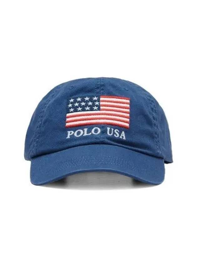 flag chino ball cap navy - POLO RALPH LAUREN - BALAAN 1