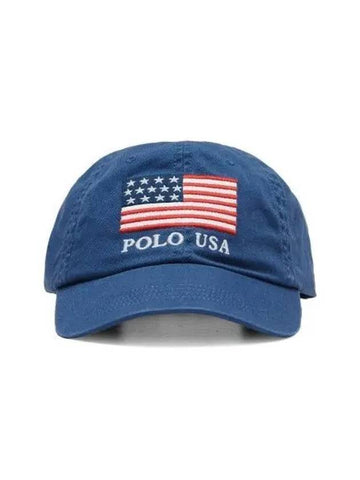 flag chino ball cap navy - POLO RALPH LAUREN - BALAAN 1