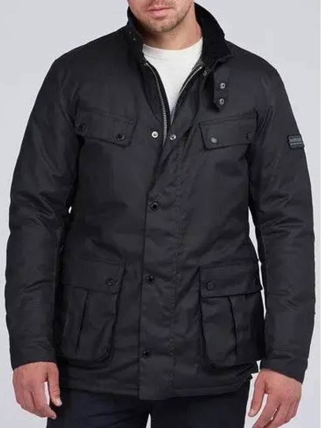 8OZ Duke Wax Jacket Black - BARBOUR - BALAAN 2