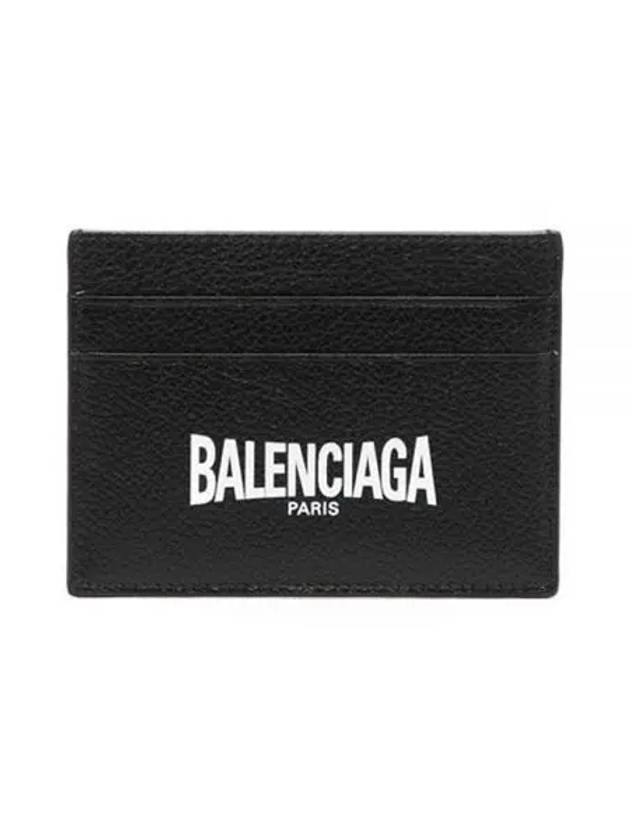 Logo Print Card Wallet Black - BALENCIAGA - BALAAN 2