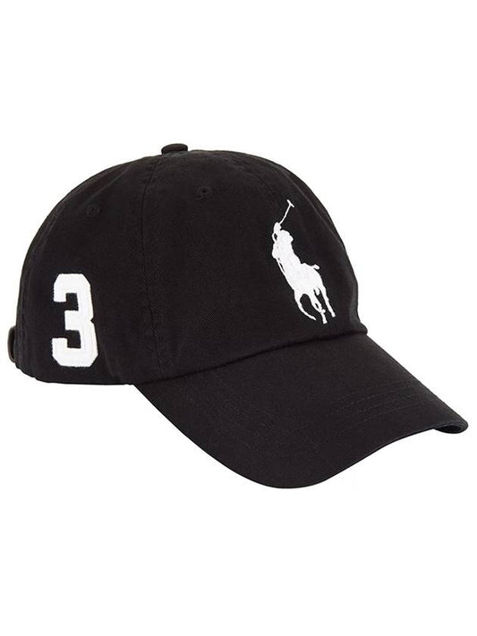 Big Pony Logo Ball Cap Black - POLO RALPH LAUREN - BALAAN 1