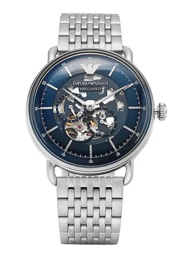 Armani AR60024 Aviator Skeleton Automatic Men's Metal Watch - EMPORIO ARMANI - BALAAN 3