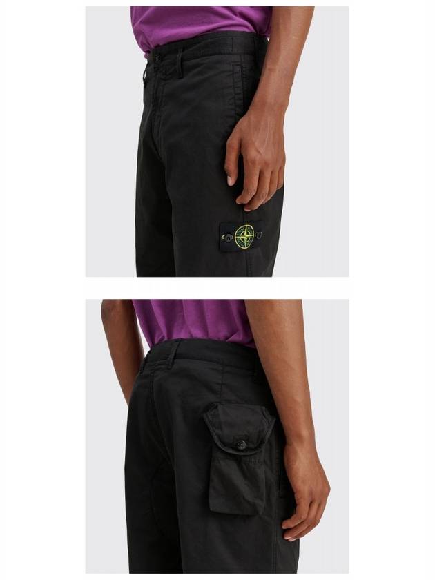 Wappen Patch Straight Pants Black - STONE ISLAND - BALAAN 6