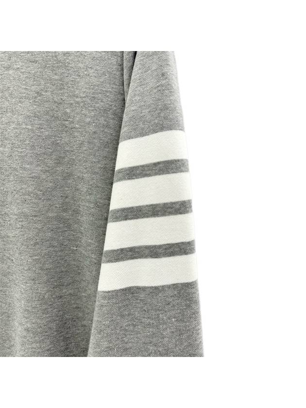 4 Bar Loopback Jersey Sweatshirt Light Grey - THOM BROWNE - BALAAN 5