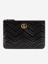 GG Marmont Leather Pouch Bag Black - GUCCI - BALAAN 2