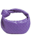 Jodie Intrecciato Small Tote Bag Purple - BOTTEGA VENETA - BALAAN 1