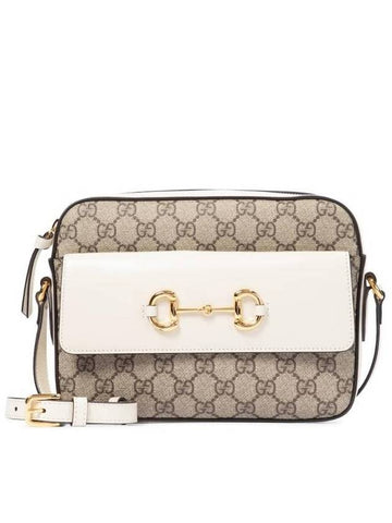 Horsebit 1955 Small Cross Bag Beige White - GUCCI - BALAAN 1