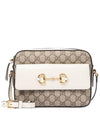 Horsebit 1955 Small Cross Bag Beige White - GUCCI - BALAAN 1