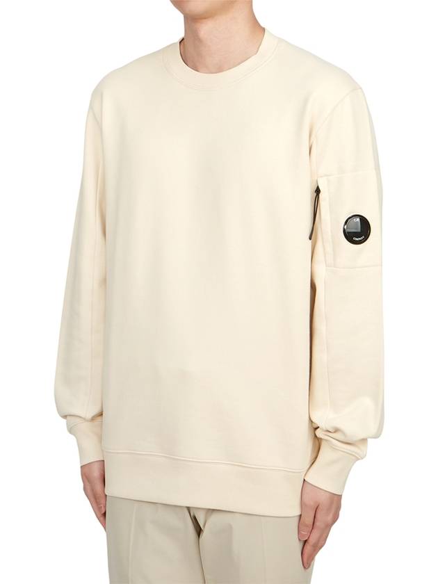 Diagonal Raised Fleece Sweatshirt Beige - CP COMPANY - BALAAN 3