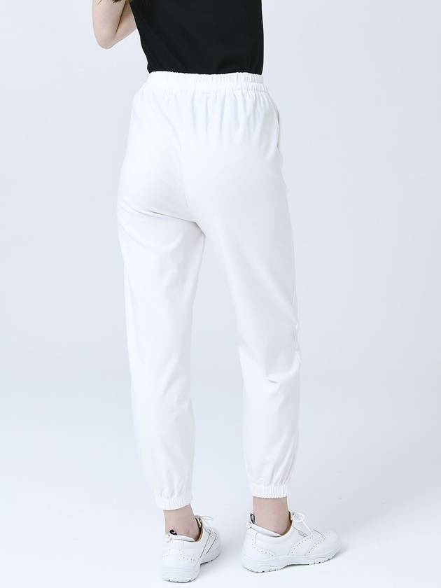 Poly Span Waist Full Banding String White Jogger Pants DO3242JOPT001 - DOYOUKNOWMC GOLF WEAR - BALAAN 6