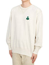 Mike Logo Cotton Sweatshirt Ecru - ISABEL MARANT - BALAAN 3