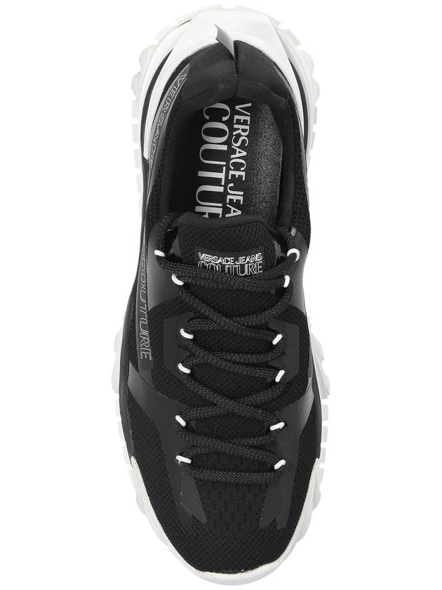 Versace Jeans Couture Sneakers With Printed Logo, Men's, Black - VERSACE - BALAAN 6