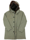 Lafit Raccoon Fur Parka Green - YVES SALOMON - BALAAN 4