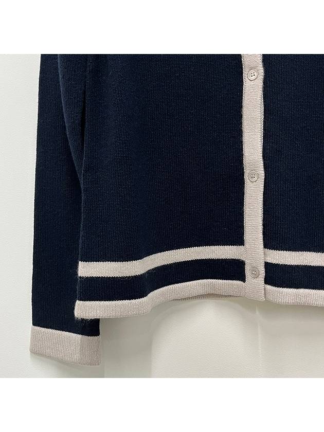 S Max Mara ERE Wool Cashmere Cardigan Ultramarine 2429346053600 014 - S MAX MARA - BALAAN 4