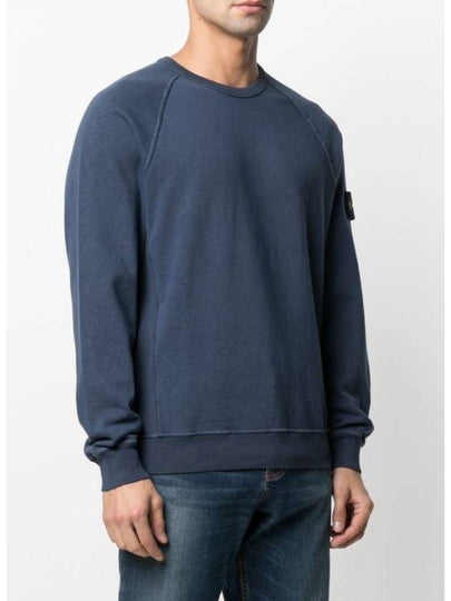 Wappen Patch Round Sweatshirt Washing Blue - STONE ISLAND - BALAAN 2