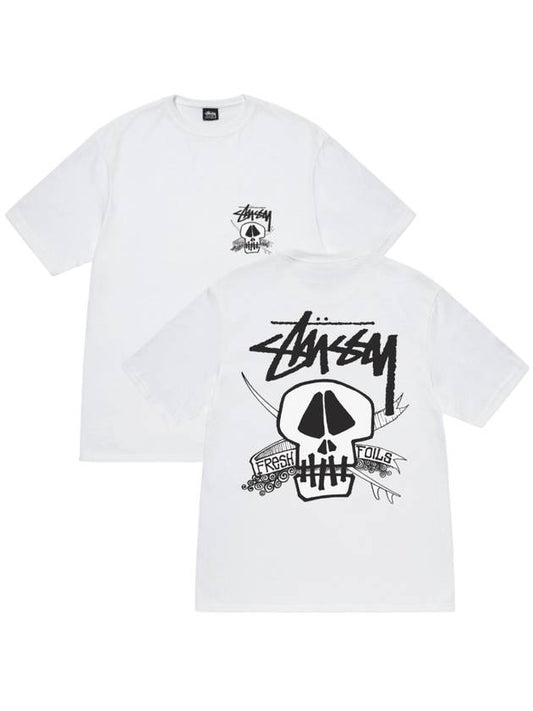 Fresh Foils Short Sleeve T Shirt White - STUSSY - BALAAN 1