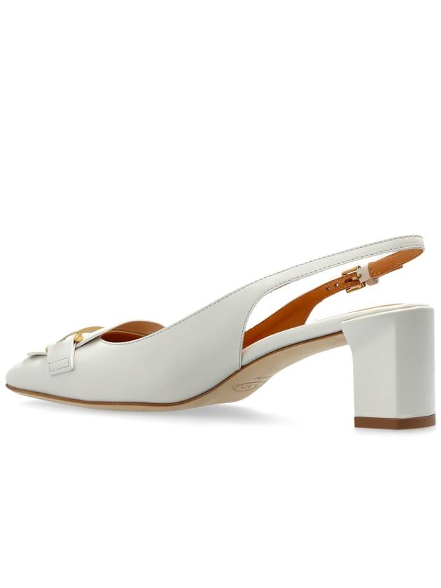 Tod’s Leather Heeled Shoes, Women's, White - TOD'S - BALAAN 5